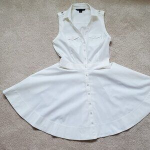 Armani Exchange White Mini Dress. Size 6